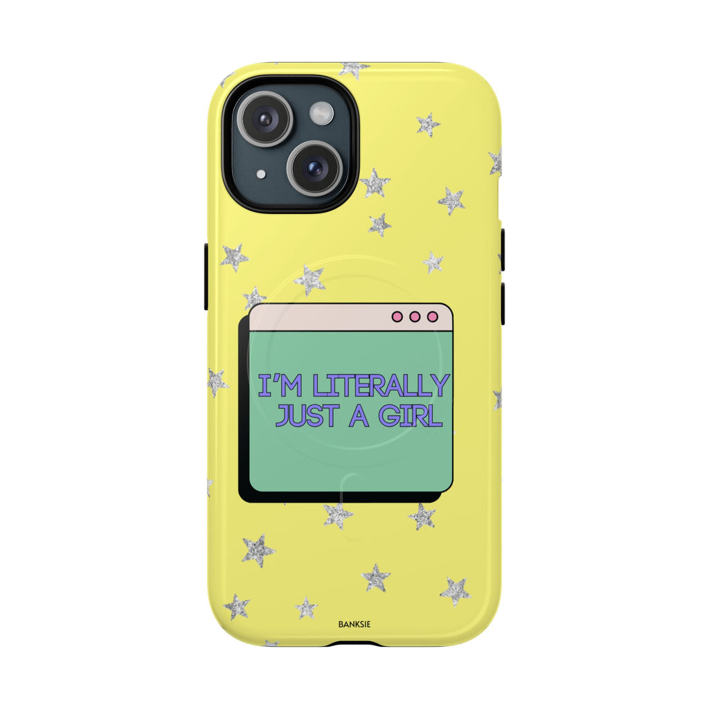 Littéralement juste une fille – Coque de téléphone Magsafe Chaos
