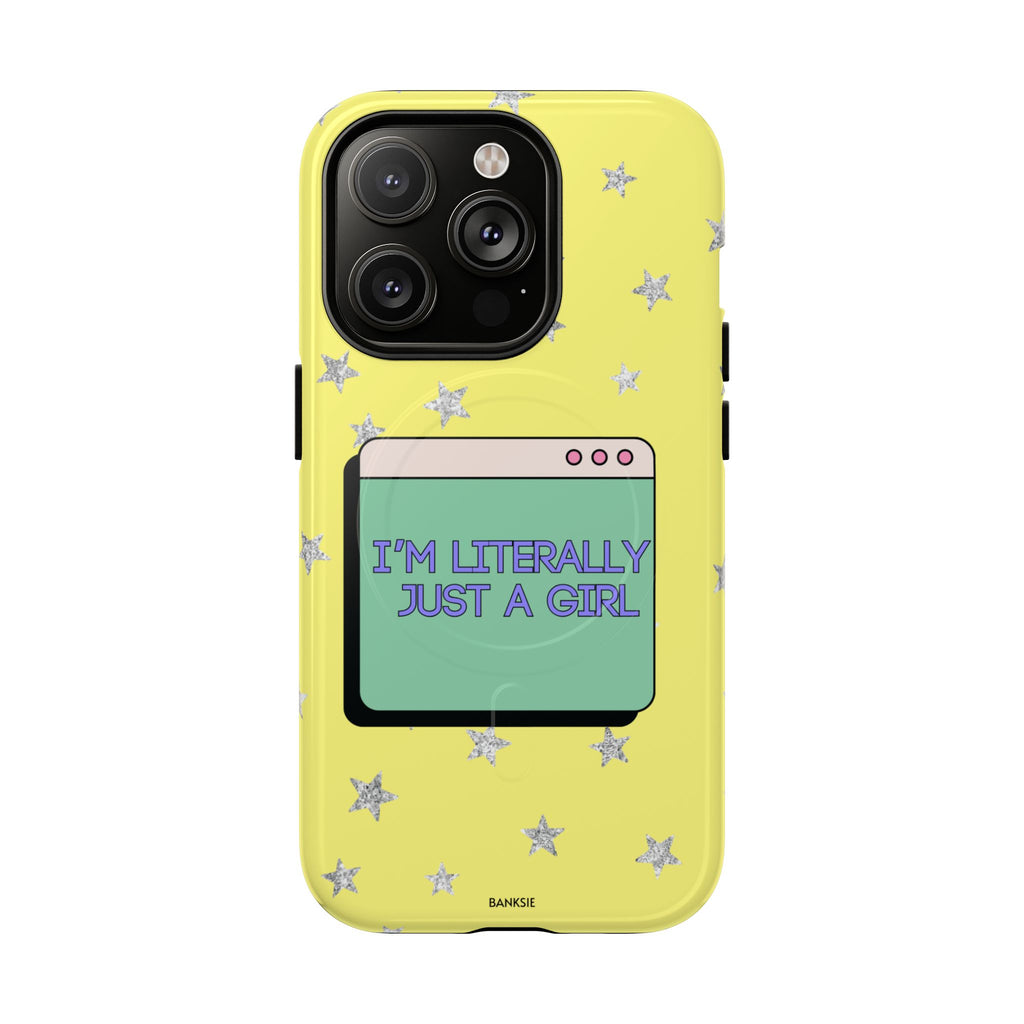 Littéralement juste une fille – Coque de téléphone Magsafe Chaos