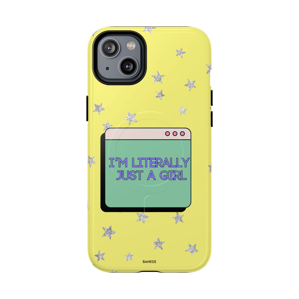 Littéralement juste une fille – Coque de téléphone Magsafe Chaos
