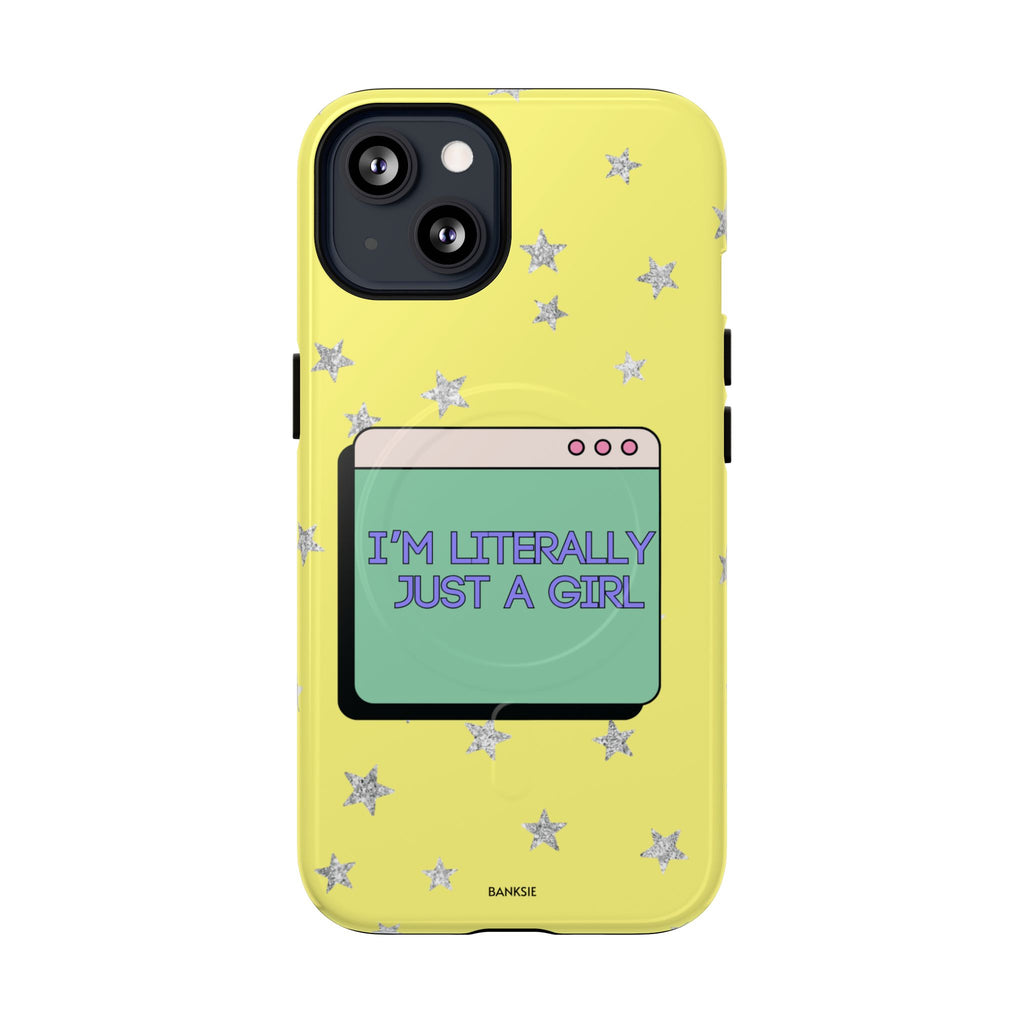 Littéralement juste une fille – Coque de téléphone Magsafe Chaos