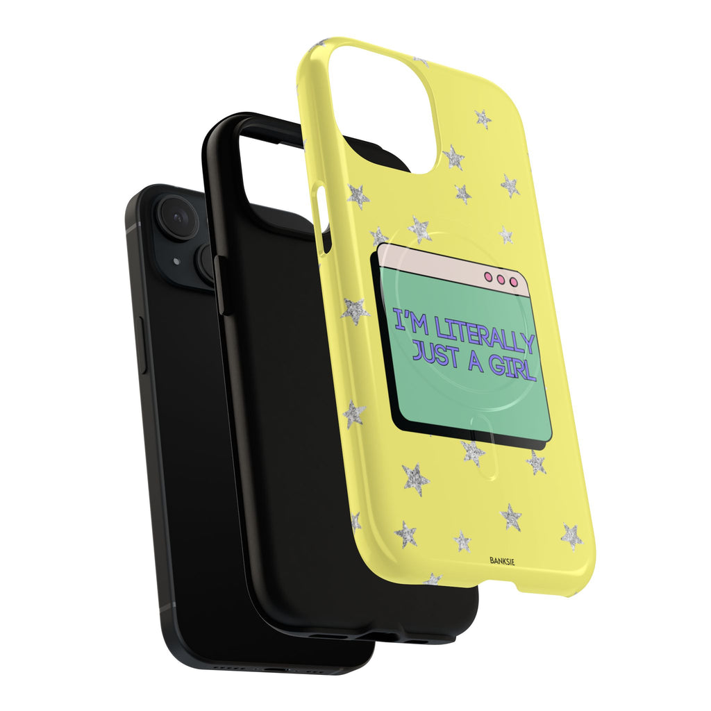 Littéralement juste une fille – Coque de téléphone Magsafe Chaos
