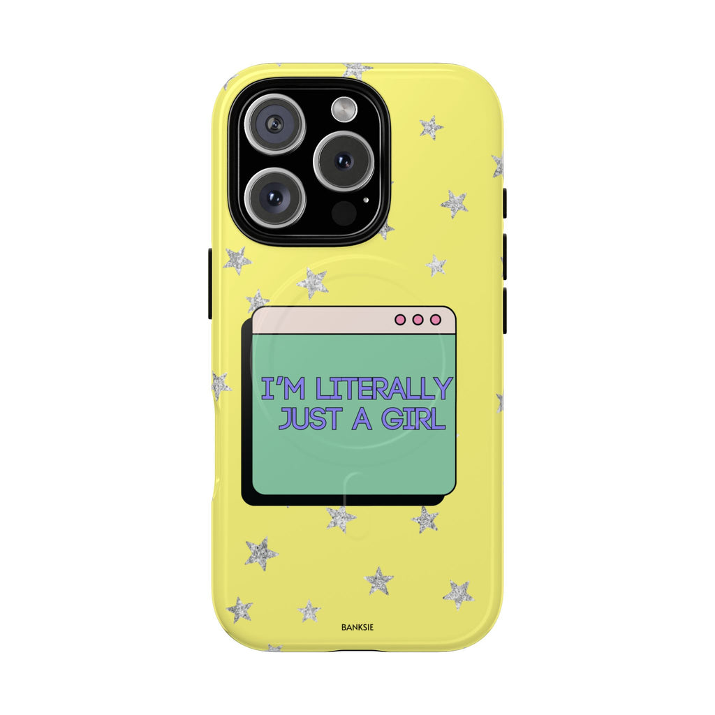 Littéralement juste une fille – Coque de téléphone Magsafe Chaos