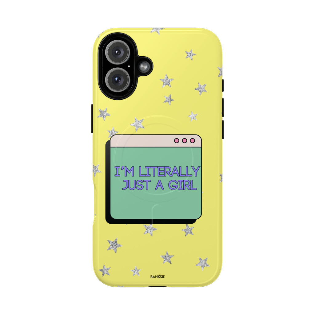 Littéralement juste une fille – Coque de téléphone Magsafe Chaos