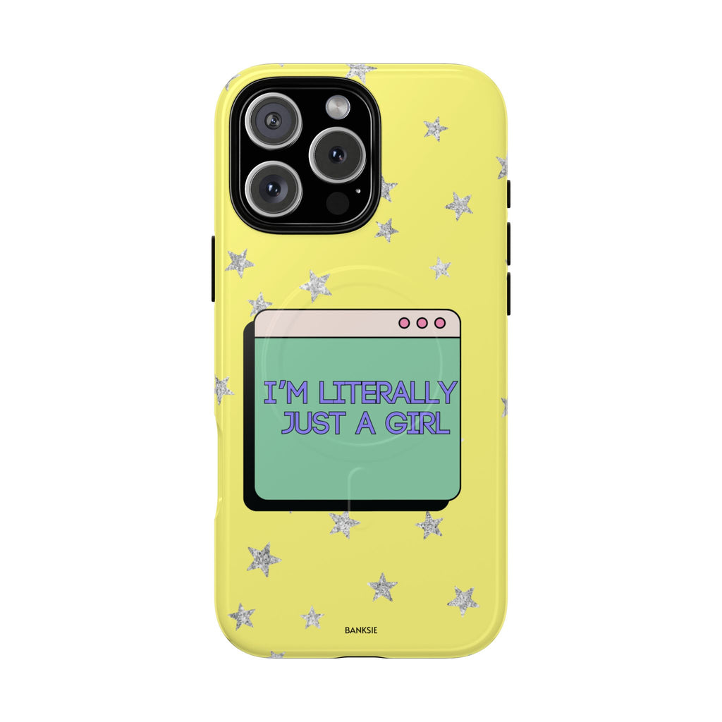 Littéralement juste une fille – Coque de téléphone Magsafe Chaos