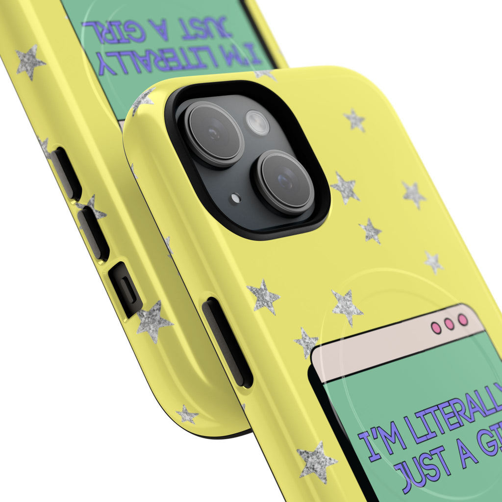 Littéralement juste une fille – Coque de téléphone Magsafe Chaos